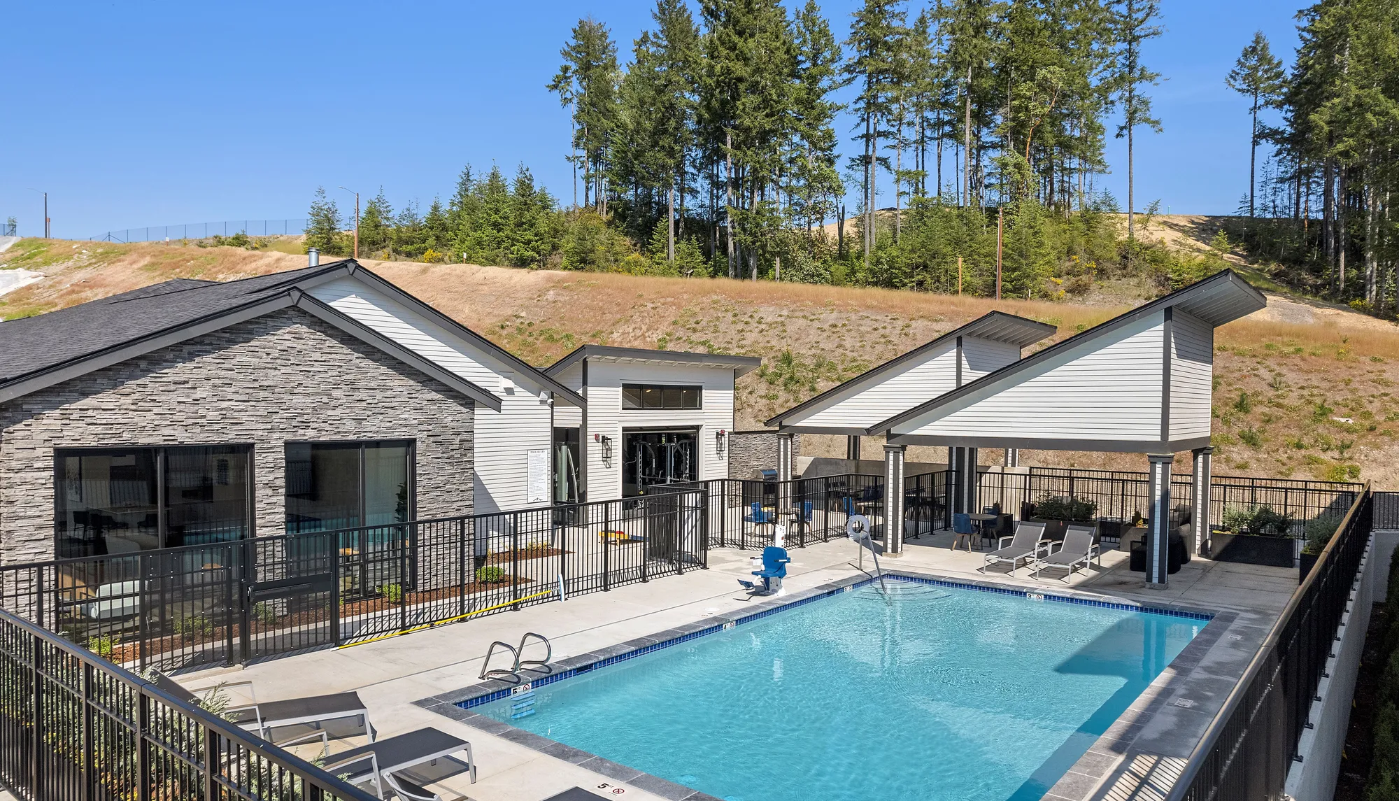 Belfair View Apartments Amenity Center Pool Belfair View Apartments Belfair, WA Harbor Custom Development Inc